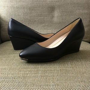 Cole Haan Women’s Grand Ambition Leather Wedge Pumps NWOB
